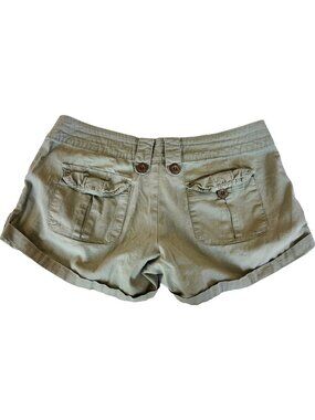 Y2k Green cargo mini short size L by pony tail